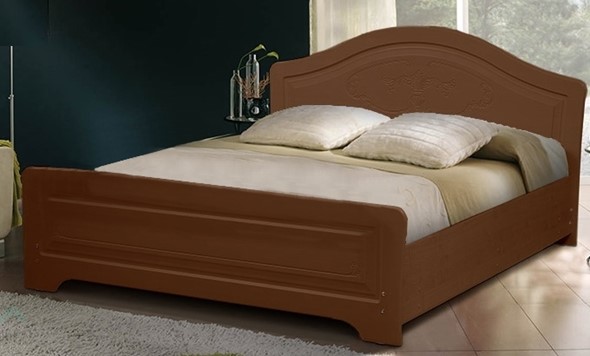 Спальная кровать Ивушка-5 2000х1400, цвет Итальянский орех в Стерлитамаке - изображение