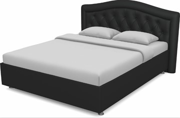 Кровать 1.5-спальная Луиза 1400 с основанием (Nitro Black) в Стерлитамаке
