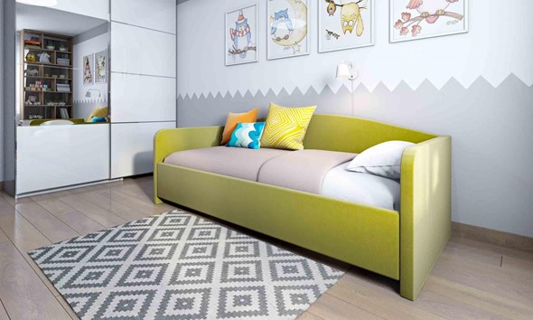 Спальная кровать Uno 80х200 с основанием в Стерлитамаке - изображение