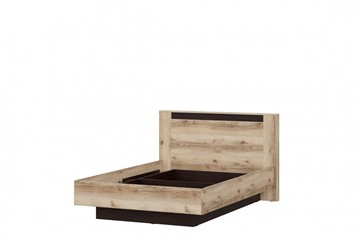 Спальная кровать №3 (универсальная 1,6х2,0 страйп) серия №2, дуб делано/дуб венге в Стерлитамаке