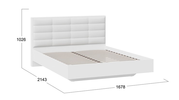 Кровать 2-спальная Агата тип 1 (Белый) в Стерлитамаке - изображение 2