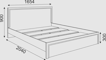 Кровать спальная Беатрис М06 (Орех Гепланкт) в Стерлитамаке - предосмотр 1