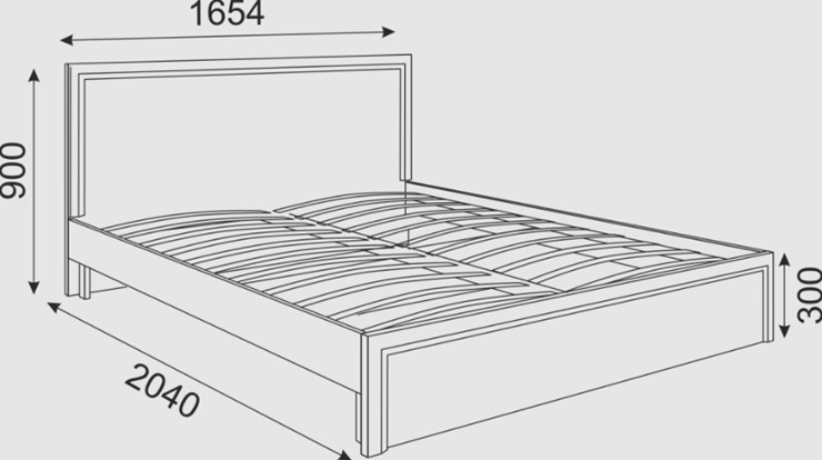 Кровать двуспальная Беатрис М07 (Орех Гепланкт) в Стерлитамаке - изображение 1
