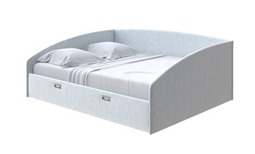 Кровать 2-спальная Bono 160х200, Флок (Бентлей Светло-серый) в Стерлитамаке