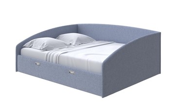 Спальная кровать Bono 160х200, Рогожка (Firmino Голубой лед) в Стерлитамаке