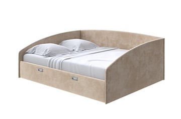 Спальная кровать Bono 160х200, Велюр (Лофти Тауп) в Стерлитамаке
