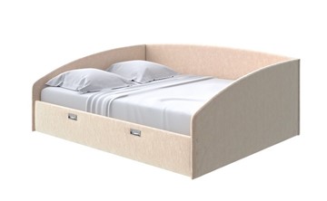 Кровать спальная Bono 180х200, Флок (Бентлей Песок) в Стерлитамаке
