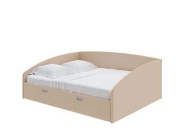 Спальная кровать Bono 180х200, Рогожка (Savana Camel) в Стерлитамаке