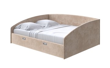 Двуспальная кровать Bono 180х200, Велюр (Лофти Бежевый) в Стерлитамаке