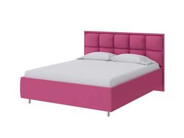 Кровать двуспальная Chessy 160х200, Рогожка (Savana Berry (фиолетовый)) в Салавате