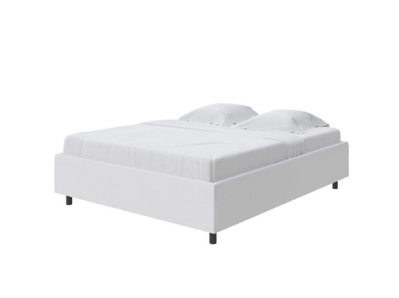 Спальная кровать Como (Veda) Base 1 140x200, Экокожа (Белый) в Стерлитамаке - изображение