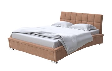 Двуспальная кровать Corso-1L 160x200, Микровелюр (Manhattan Брауни) в Стерлитамаке