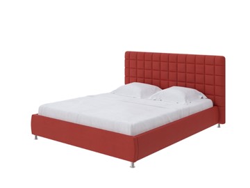 Спальная кровать Corso-3 140x200, Велюр (Forest 13 Красный) в Стерлитамаке