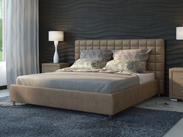 Спальная кровать Corso-3 140x200, Велюр (Лофти Тауп) в Стерлитамаке