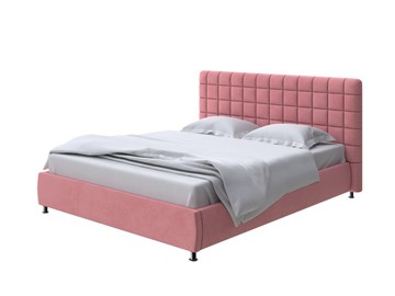 Спальная кровать Corso-3 160х200, Велюр (Ultra Ягодный сорбет) в Стерлитамаке