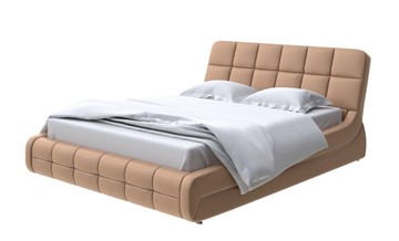 Кровать спальная Corso-6 140x200, Экокожа (Бронзовый перламутр) в Стерлитамаке