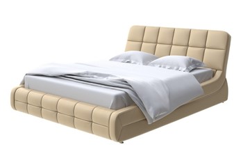 Кровать спальная Corso-6 140x200, Экокожа (Золотой перламутр) в Стерлитамаке - предосмотр