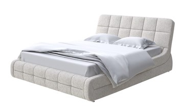 Спальная кровать Corso-6 140x200, Рогожка (Levis 12 Лён) в Уфе
