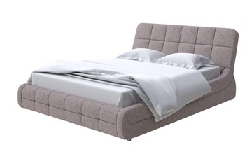 Двуспальная кровать Corso-6 140x200, Рогожка (Levis 25 Светло-коричневый) в Уфе