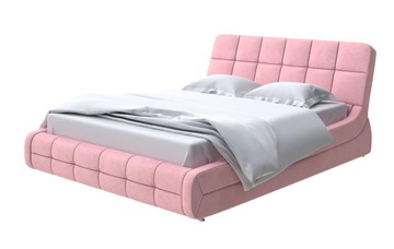Кровать Corso-6 140x200, Велюр (Casa Жемчужно-розовый) в Стерлитамаке