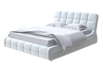Кровать 2-спальная Corso-6 160х200, Флок (Бентлей Светло-серый) в Стерлитамаке