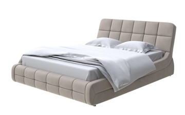 Двуспальная кровать Corso-6 160х200, Микрофибра (Diva Тауп) в Стерлитамаке