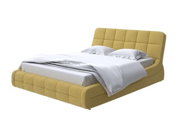 Кровать 2-спальная Corso-6 180х200, Рогожка (Firmino Канареечный) в Стерлитамаке
