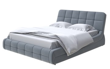 Спальная кровать Corso-6 180х200, Велюр (Forest 17 Серый) в Стерлитамаке