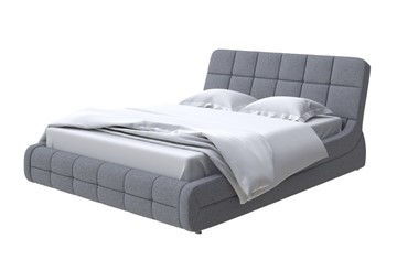 Кровать двуспальная Corso-6 200х200, Искусственная шерсть (Лама Темно-серый) в Стерлитамаке