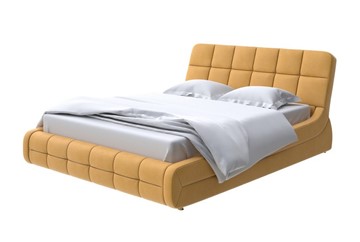Кровать 2-спальная Corso-6 200х200, Микрофибра (Diva Шафран) в Стерлитамаке