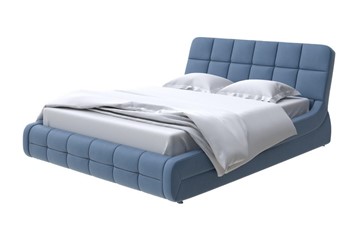 Кровать спальная Corso-6 200х200, Микрофибра (Diva Синий) в Стерлитамаке - предосмотр