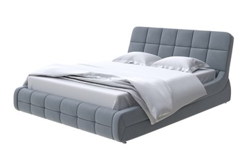 Кровать 2-спальная Corso-6 200х200, Велюр (Forest 17 Серый) в Стерлитамаке