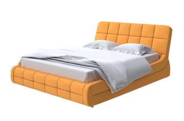 Спальная кровать Corso-6 200х200, Велюр (Scandi Cotton 18 Шафран) в Стерлитамаке - предосмотр