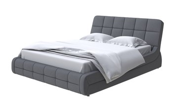 Спальная кровать Corso-6 200х200, Велюр (Scandi Cotton 25 Графитовый) в Стерлитамаке - предосмотр