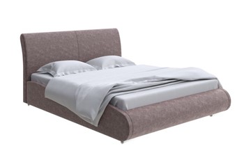Кровать 2-спальная Corso-8 200x200, Велюр (Gratta 8 Брауни) в Стерлитамаке