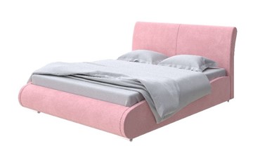 Спальная кровать Corso-8 Lite 200x200, Велюр (Casa Жемчужно-розовый) в Стерлитамаке