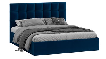 Кровать 2-спальная Эмбер тип 1 (Велюр Confetti Blue) в Салавате