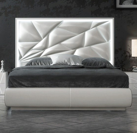 Кровать спальная FRANCO KIU 1242 с LED подсветкой изголовья (180х200) в Стерлитамаке - изображение 4