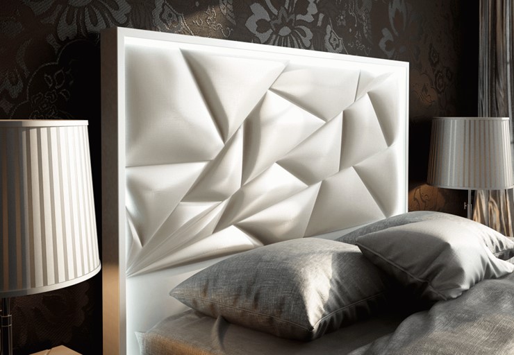 Кровать спальная FRANCO KIU 1242 с LED подсветкой изголовья (180х200) в Стерлитамаке - изображение 9