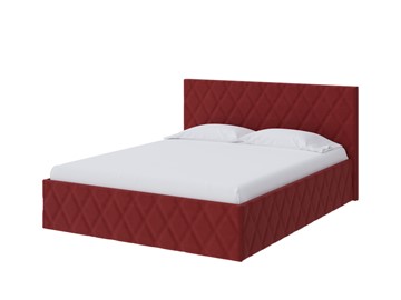 Спальная кровать Fresco 180х200, Велюр (Forest 13 Красный) в Стерлитамаке