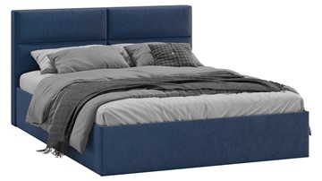Кровать Глосс Тип 1 (Микровелюр Wellmart Blue) в Стерлитамаке
