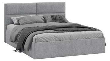 Кровать спальная Глосс Тип 1 (Микровелюр Wellmart Silver) в Стерлитамаке