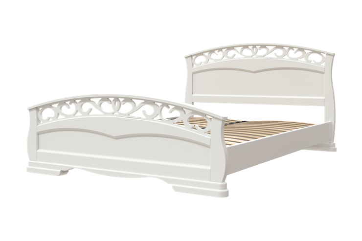 Двуспальная кровать Грация-1 (Белый Античный) 160х200 в Стерлитамаке - изображение 2