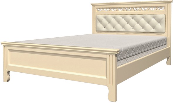 Кровать спальная Грация (Слоновая кость) 160х200 в Стерлитамаке - изображение