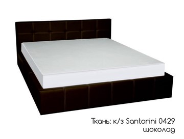 Двуспальная кровать Грета 160х200 (шоколад) с подъёмным механизмом в Салавате