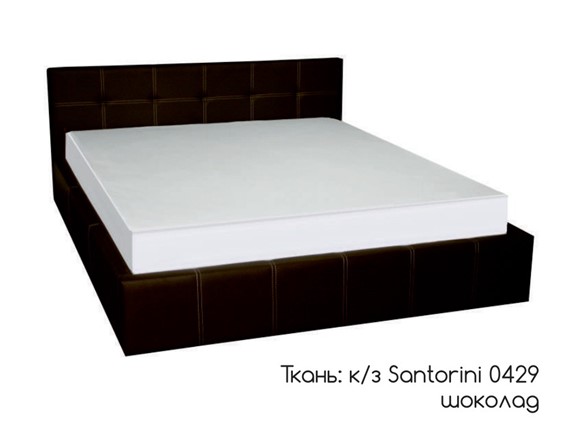 Двуспальная кровать Грета 160х200 (шоколад) с подъёмным механизмом в Стерлитамаке - изображение