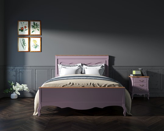 Двуспальная кровать Leontina (ST9341/16L) Лавандовый в Стерлитамаке - изображение