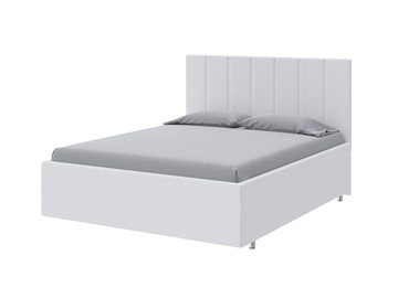 Кровать двуспальная Modern Large 140х200, Экокожа (Белый) в Салавате