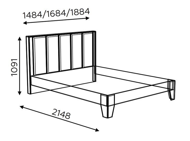 Кровать Моника 1,6 с ортопедическим основанием в Стерлитамаке - изображение 2