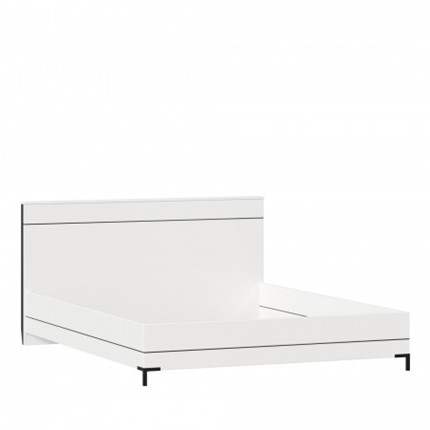 Кровать Норд, 1600, 677.120, белый/черный в Стерлитамаке - изображение